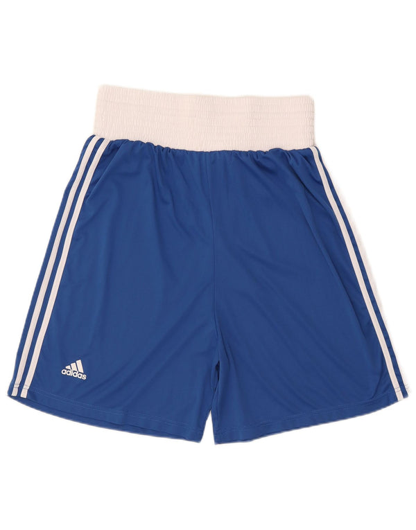 Adidas Mens Boxing Sport Shorts Grande Azul Colorblock Poliéster