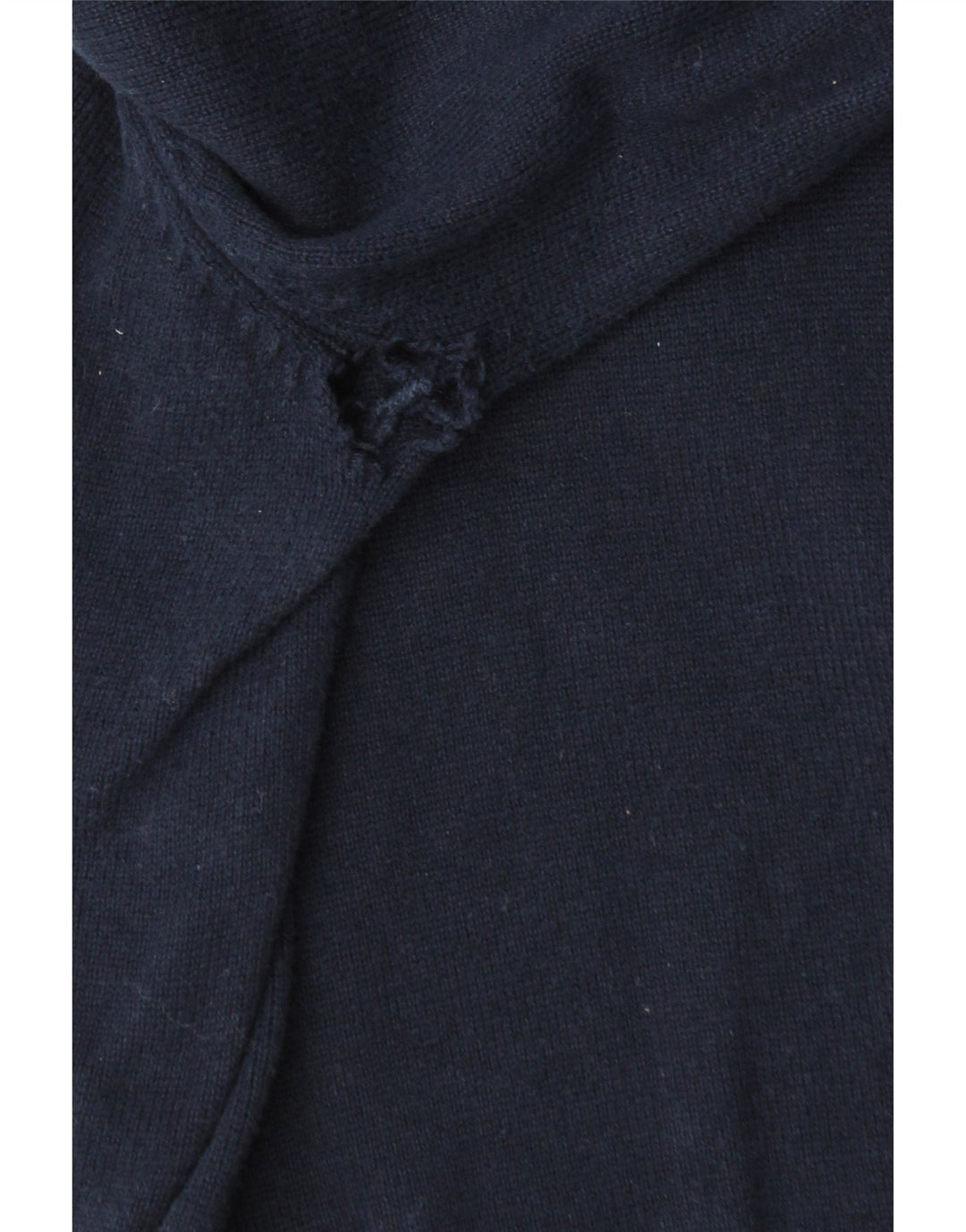 Crew Clothing Mens Zip Neck Jumper Sweater Medium Navy Blue Cotton