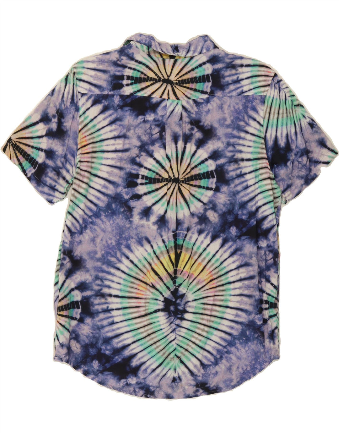 VANS Mens Classic Fit Short Sleeve Shirt Small Multicoloured Tie Dye Vintage Vans and Second-Hand Vans from Messina Hembry 