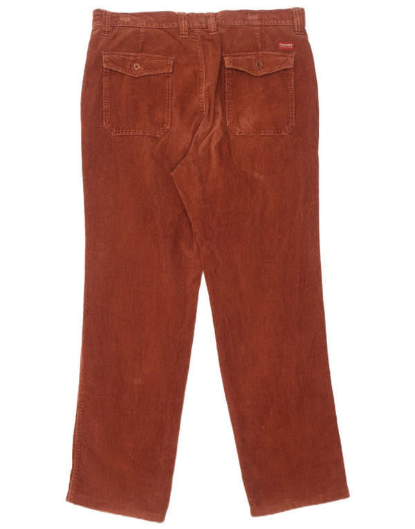 Pantaloni dritti da uomo in velluto a coste Carrera IT 52 XL W36 L31 Bordeaux cotone