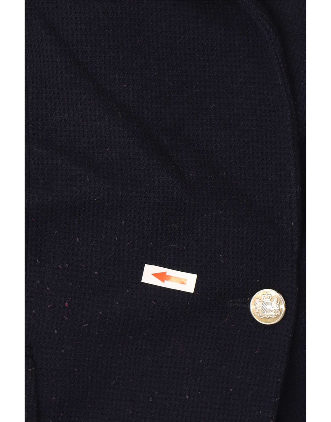 Zara Γυναικείο Μπουφάν 1 Κουμπί Blazer UK 14 Large Navy Blue Polyester