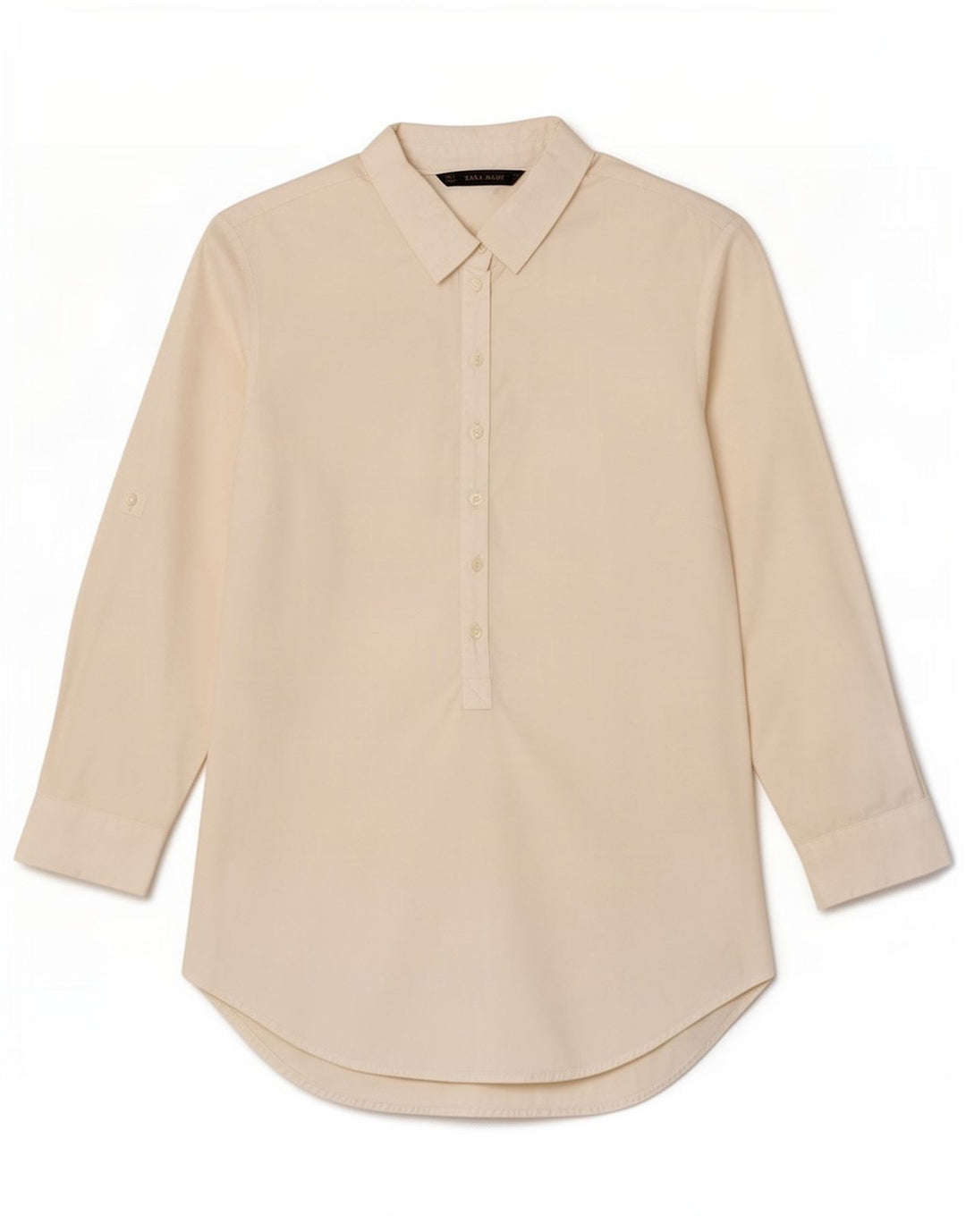 Maglia pullover con maniche a 3/4 da donna Zara UK 10 piccola bianca