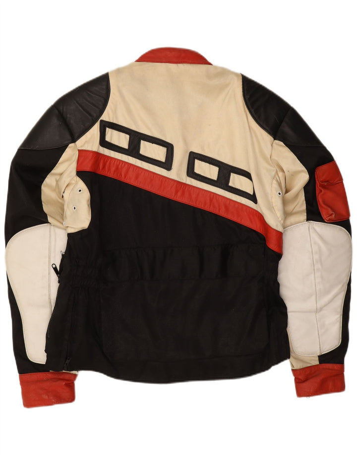 Krawehl Mens Racer Jacket UK 38 Medium Black Colourblock