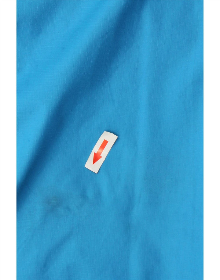 Adidas Mens Hooded Rain Jacket UK 40 Large Blue Nylon