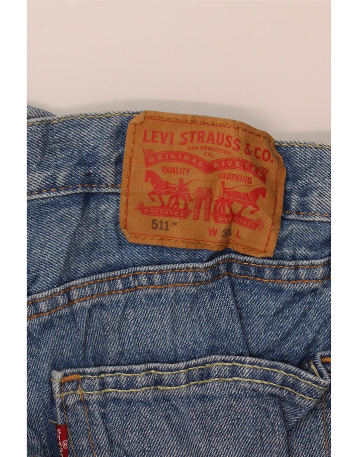 Levi's Mens 511 Denim Shorts W31 Medium Blue Cotton