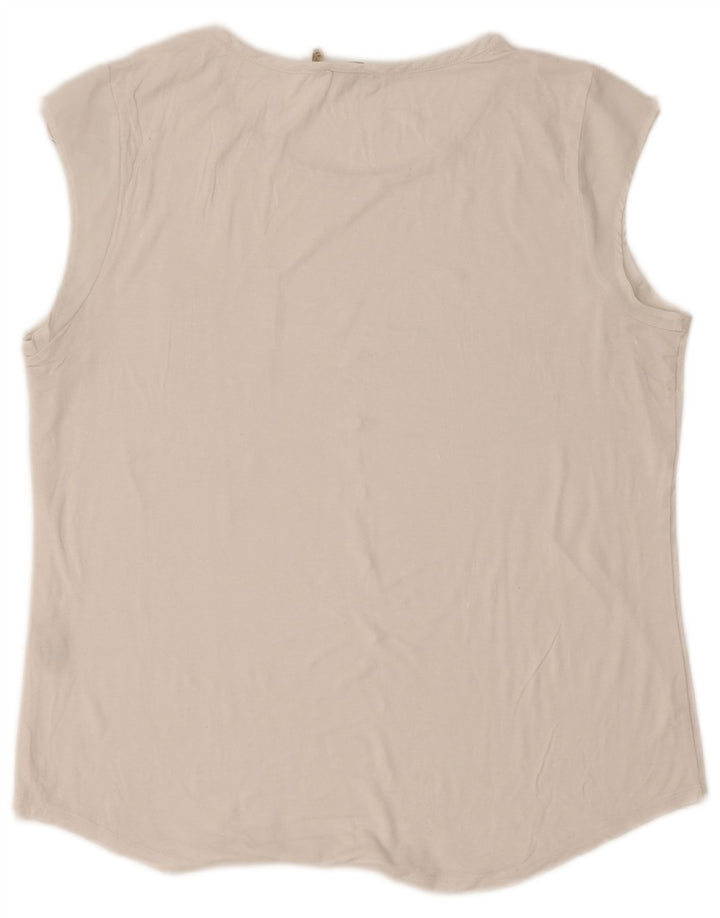 Calvin Klein Womens Vest Top UK 18 XL White Rayon