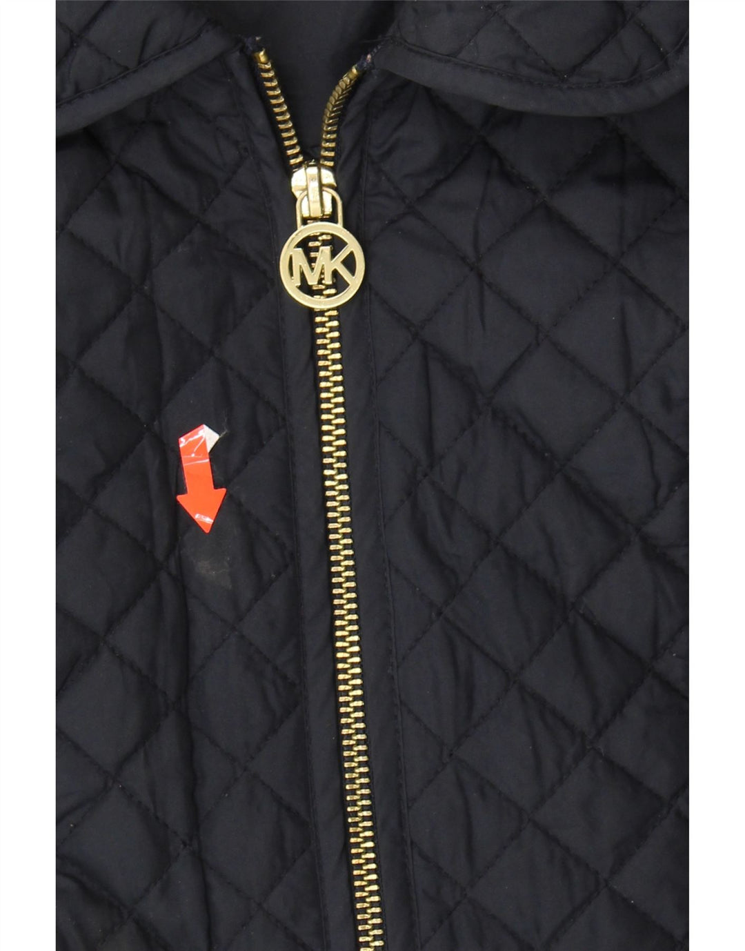MICHAEL KORS Womens Quilted Jacket UK 18 XL Navy Blue Polyester Vintage Michael Kors and Second-Hand Michael Kors from Messina Hembry 