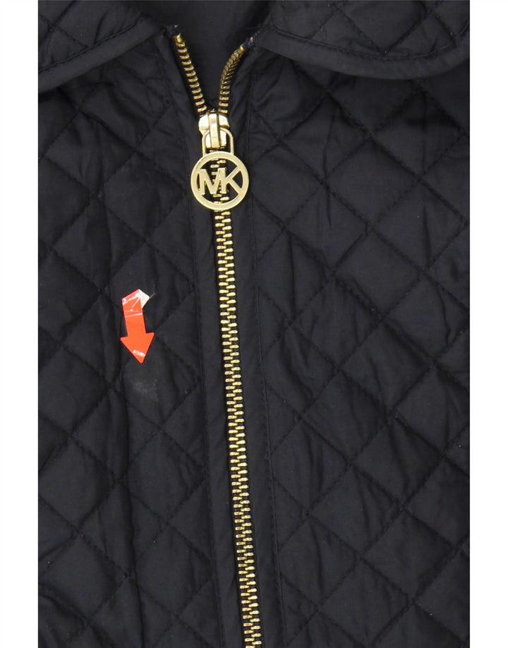 MICHAEL KORS Womens Quilted Jacket UK 18 XL Navy Blue Polyester Vintage Michael Kors and Second-Hand Michael Kors from Messina Hembry 