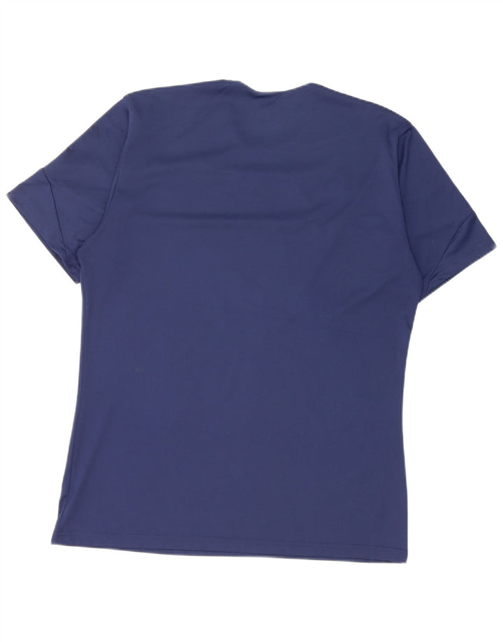 Adidas Herren Climalite T-Shirt Top Medium Marineblau Farbblock