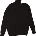 Marks & Spencer Suéter tipo jersey con cuello vuelto para mujer UK 44 Mediano Algodón negro