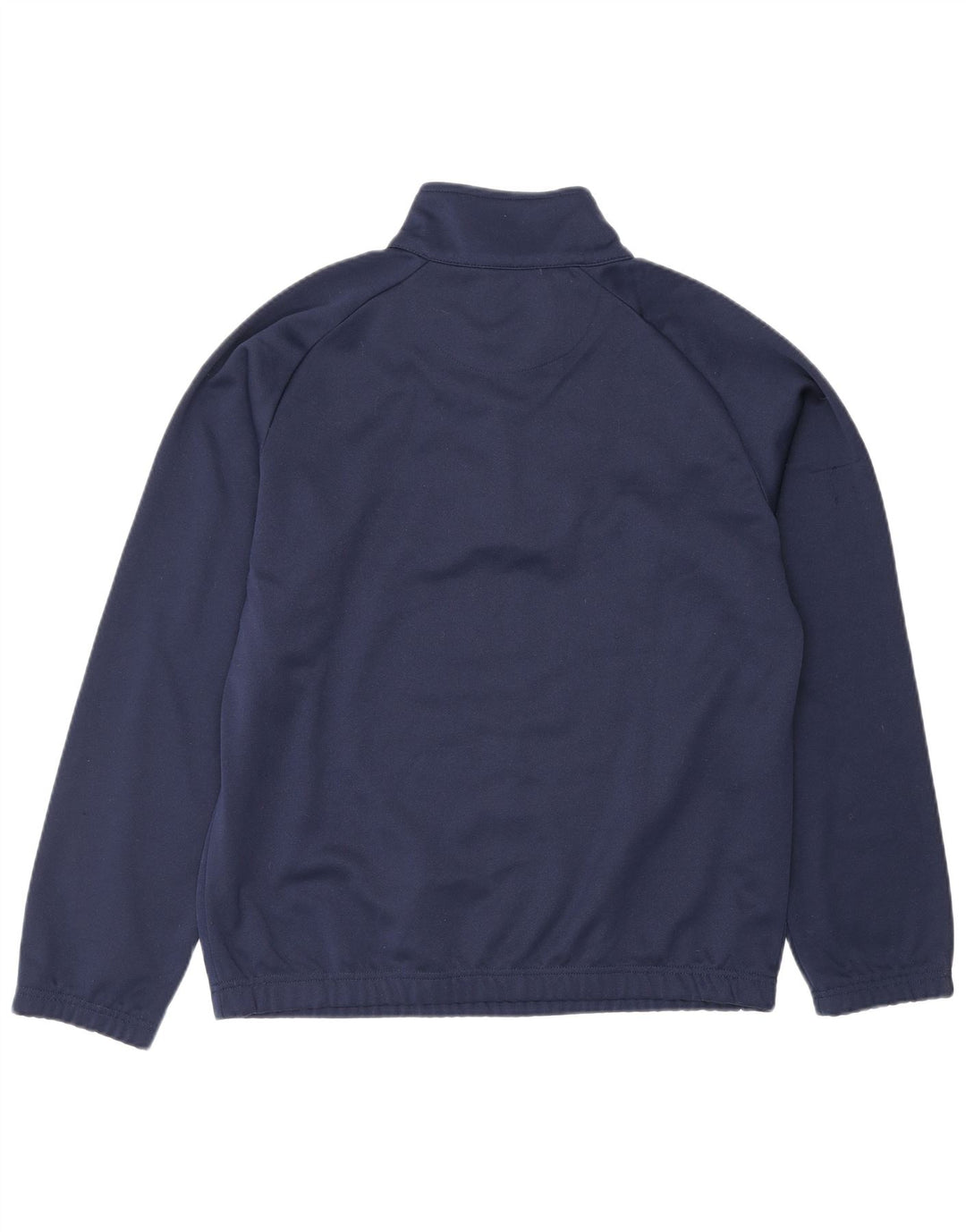 Kappa Mens Zip Neck Sweatshirt Jumper Medium Navy Blue Polyester
