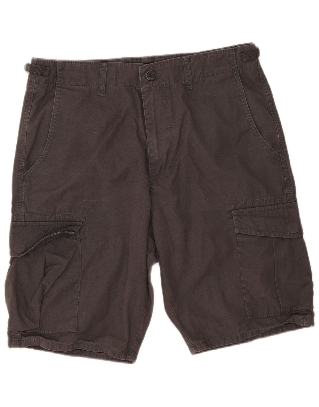 Lee Mens Cargo Shorts W32 Algodão Cinza Médio