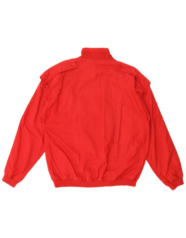C&A Herre New Fast Military Anorak Jacket EU 48/50 Medium Red Cotton