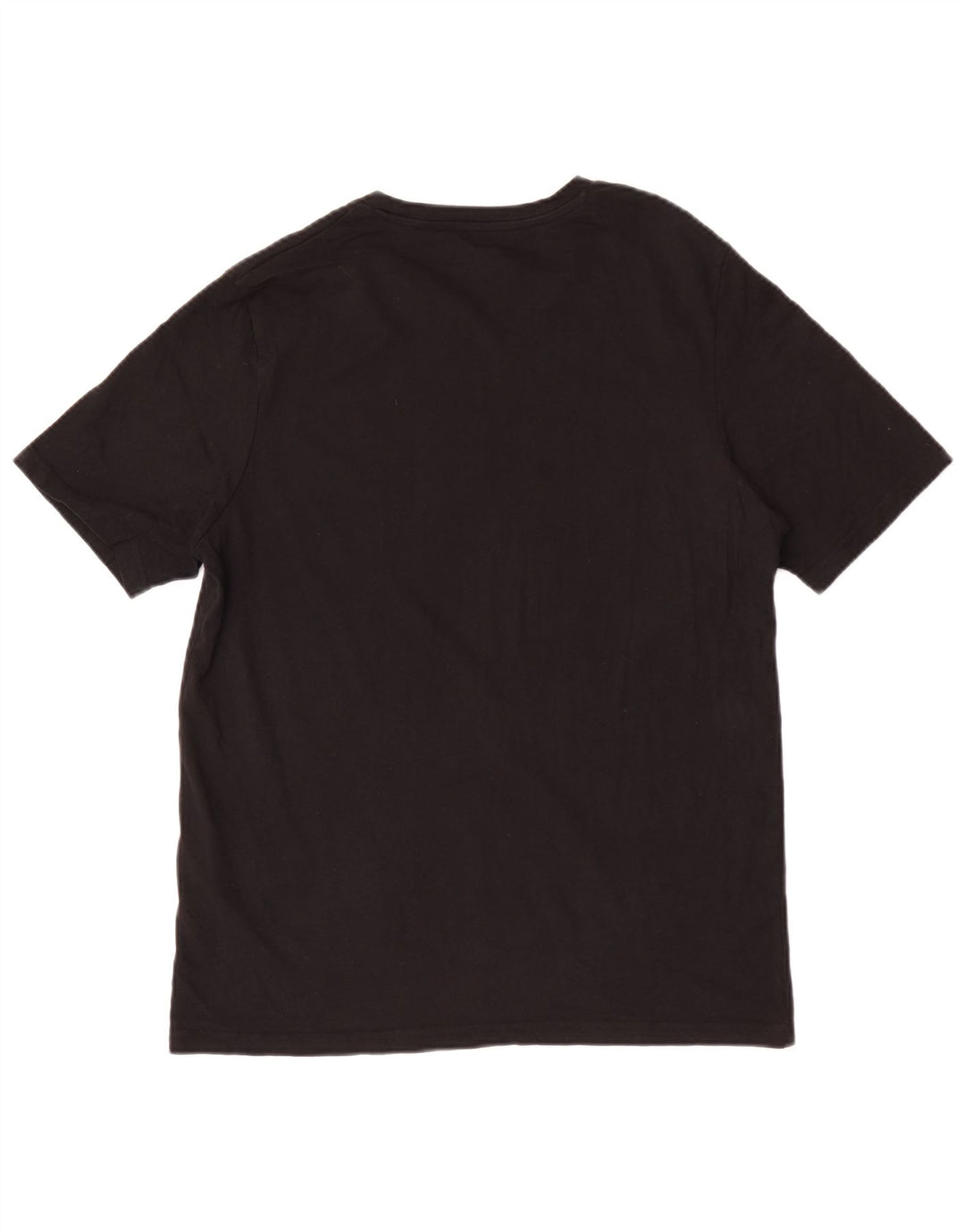 Jack & Jones Mens Graphic T-Shirt Top Medium Black Cotton