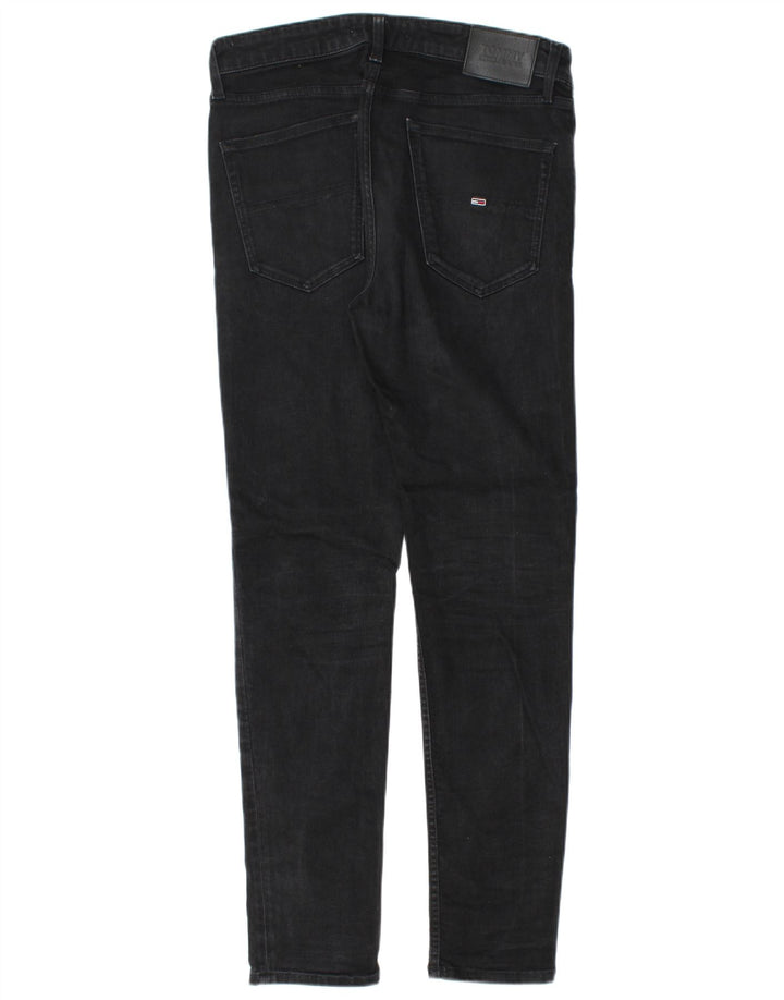 Tommy Hilfiger Mens Slim Jeans W32 L32 Black Cotton