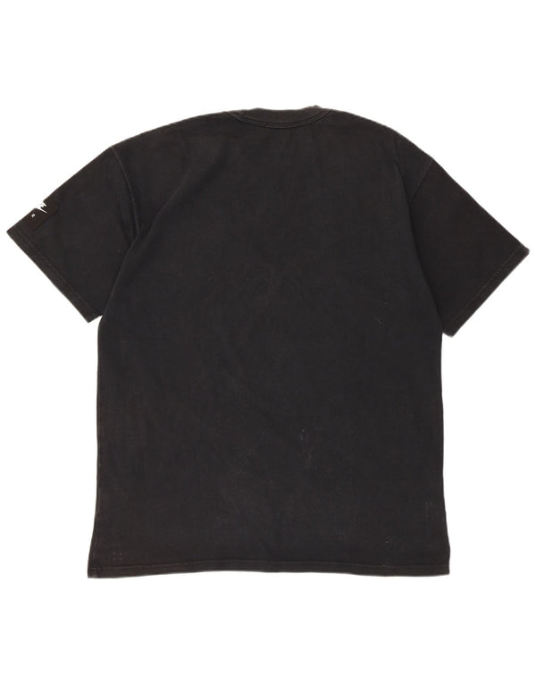 Nike Herre grafisk T-shirt Top Medium Sort Bomuld