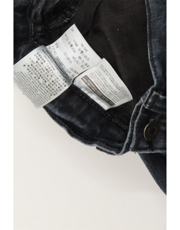 Levi's Mens 522 Slim Jeans W28 L25 Navy Blue Cotton