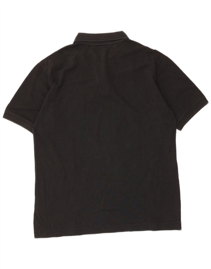 Kappa Mens Polo Shirt Medium Black Cotton
