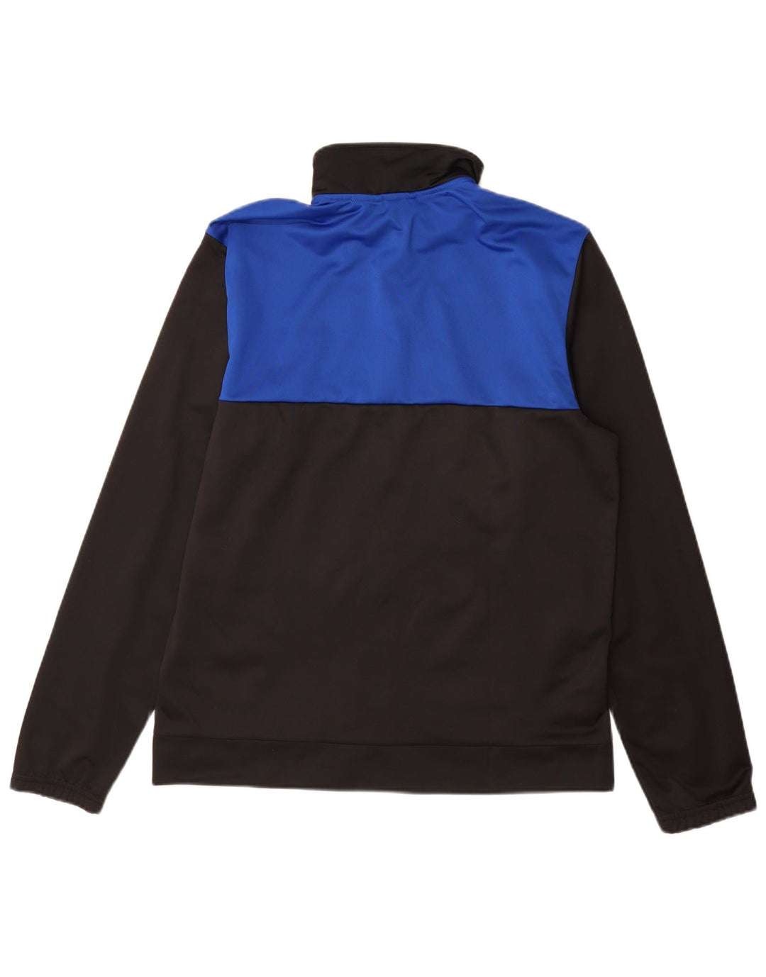 Adidas Mens Tracksuit Top Jacket UK 42/44 Large Black Colourblock Polyester