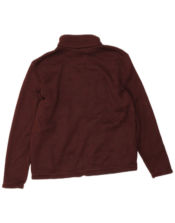 Giacca da ginnastica da uomo Marks & Spencer Sherpa in poliestere bordeaux medio