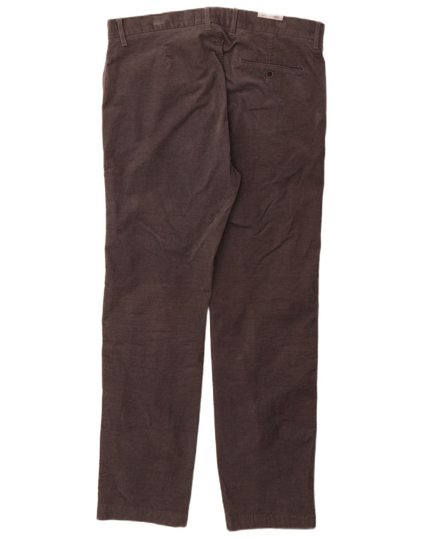 Marks & Spencer Straight Chino-bukser til mænd W34 L31 Brun bomuld