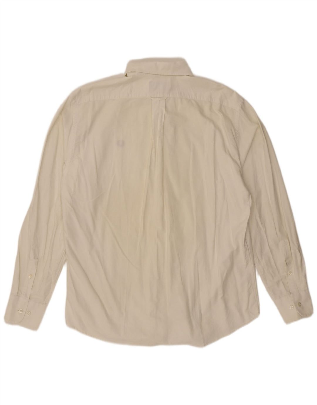 Fred Perry Mens Shirt 2XL Off White Cotton