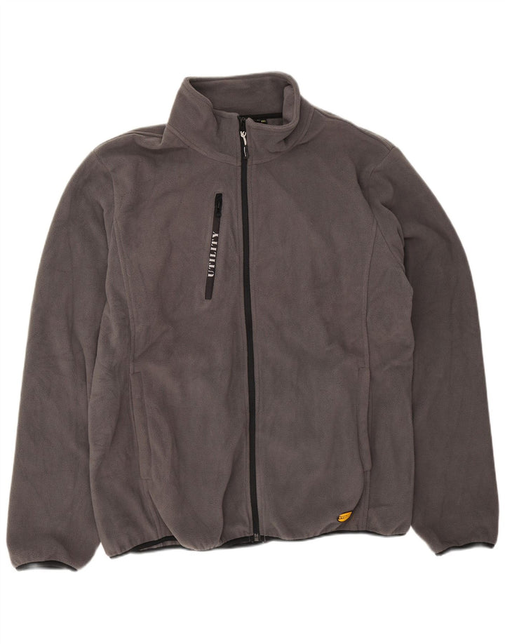 Giacca in pile da uomo Diadora UK 46 3XL Poliestere grigio