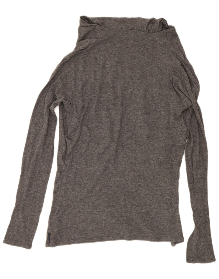 Armani Jeans Womens Top Long Sleeve EU 44 XL Grey Cotton