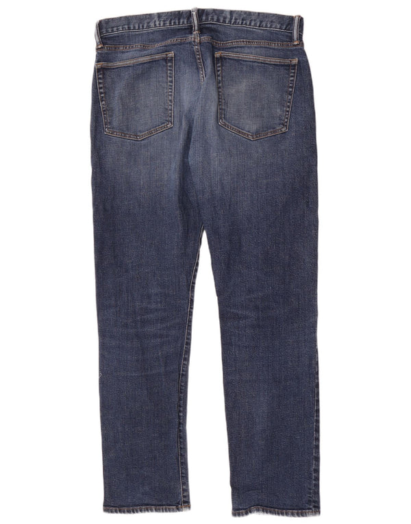 Gap Mens Distressed Slim Jeans W34 L32 Blue Cotton