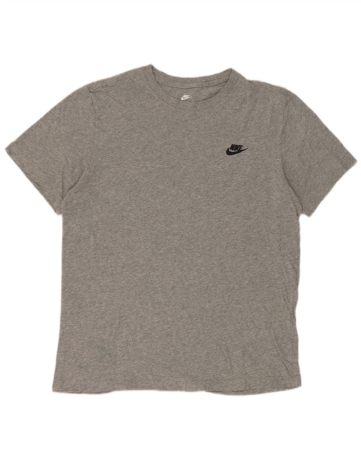 Nike T-Shirt Homme Gris Moyen Coton
