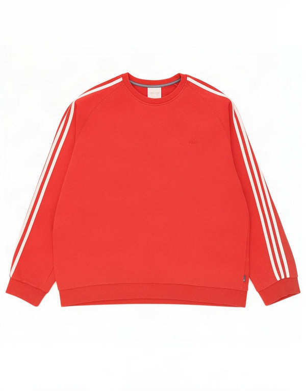 Adidas Męska Bluza Sweter 2XL Czerwona Bawełna