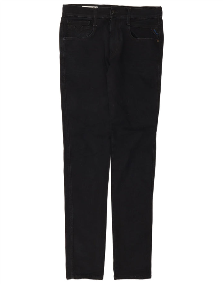 Replay Herre Slim Jeans W31 L34 Marineblå Bomuld