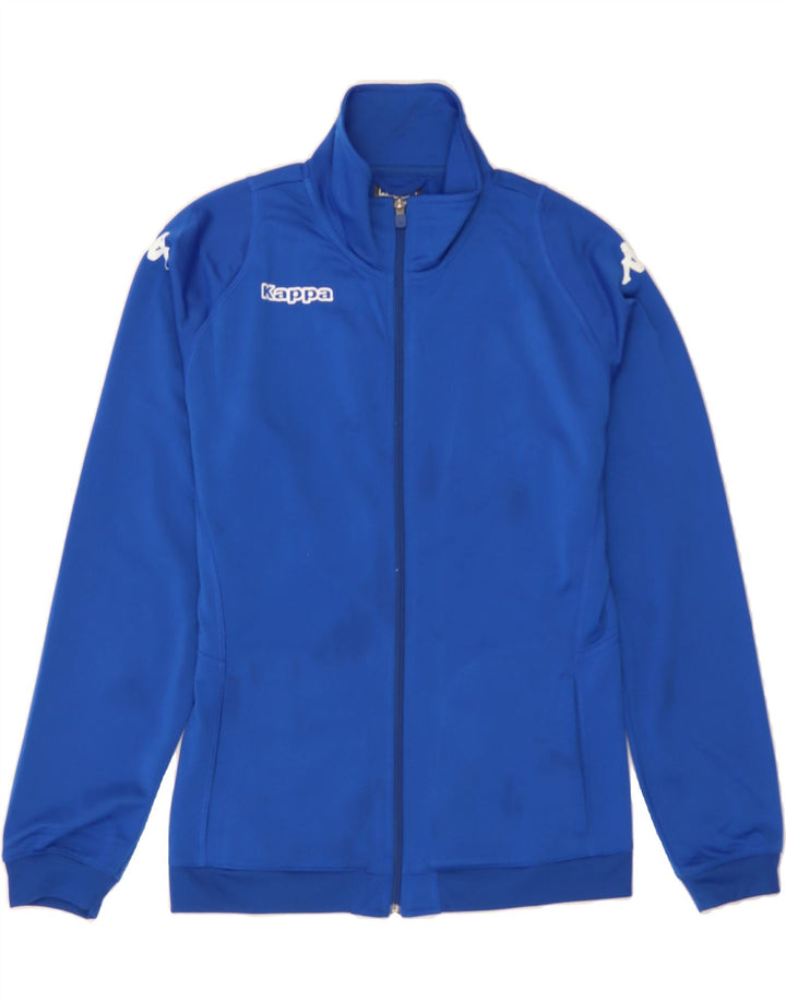 KAPPA Boys Tracksuit Top Jacket 13-14 Years Blue Polyester Vintage Kappa and Second-Hand Kappa from Messina Hembry 