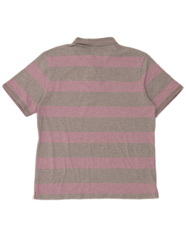 Champion Polo Hombre XL Algodón A Rayas Gris
