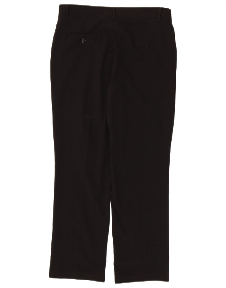 CHAPS Womens Straight Chino Trousers US 16 2XL W32 L28 Black Polyester