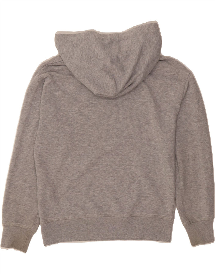 LEVI'S Womens Oversized Graphic Hoodie Jumper UK 2 2XS Grey Cotton Vintage Levi's and Second-Hand Levi's from Messina Hembry 