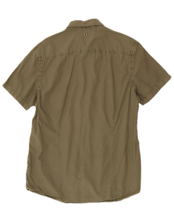 Napapijri Herren Geographic Kurzarmhemd XL Khaki