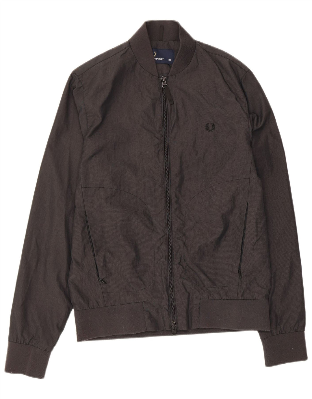 Fred Perry Mens Bomber Jacket UK 34 XS Grey Polyamide