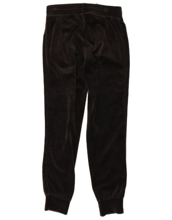 Damskie spodnie dresowe Puma welurowe Joggers UK 6 XS, czarne, bawełniane