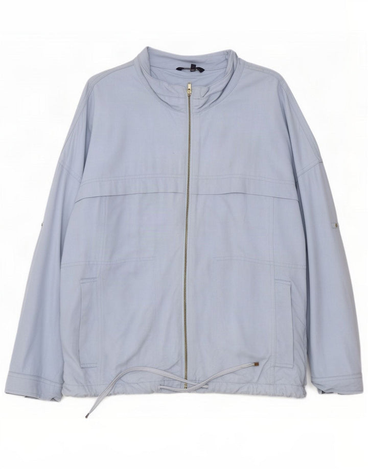 Marks & Spencer Veste bomber surdimensionnée pour femme UK 12 Bleu moyen Viscose