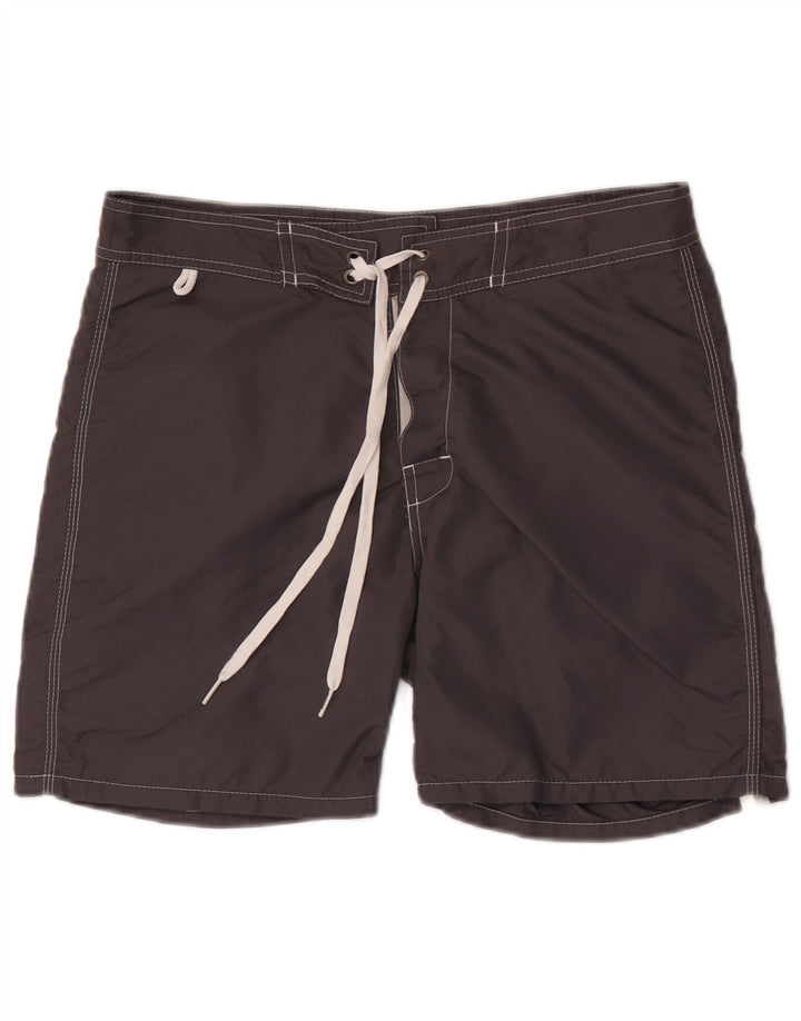 Pantaloncini da bagno da uomo Sundek in nylon grigio medio