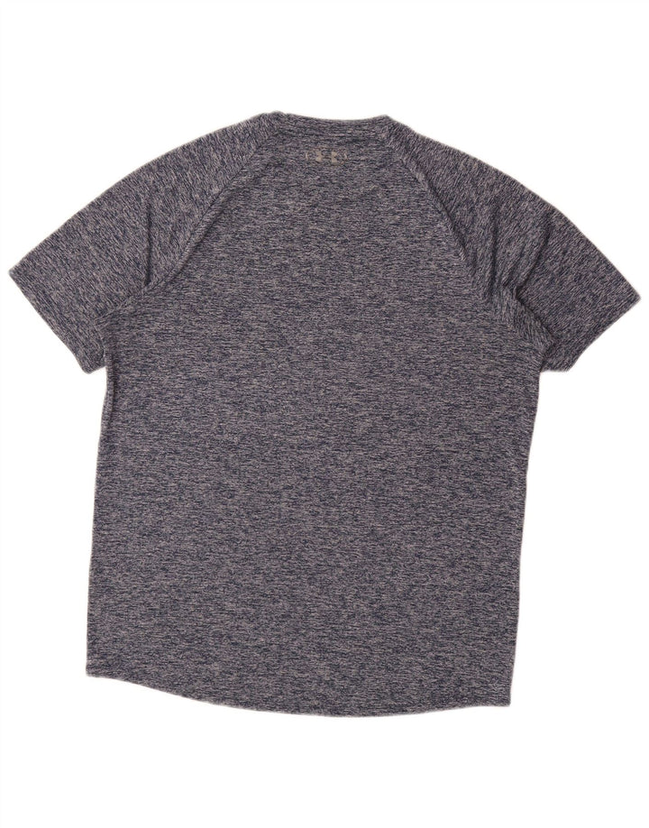 Camiseta masculina Under Armour Top médio azul marinho manchado