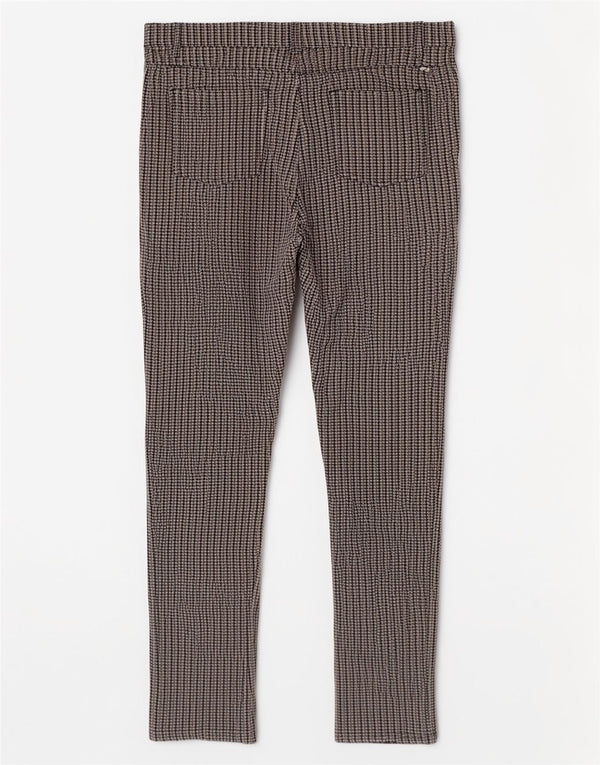 Ellesse Womens Slim Casual Trousers Medium W30 L28 Grey Houndstooth Viscose