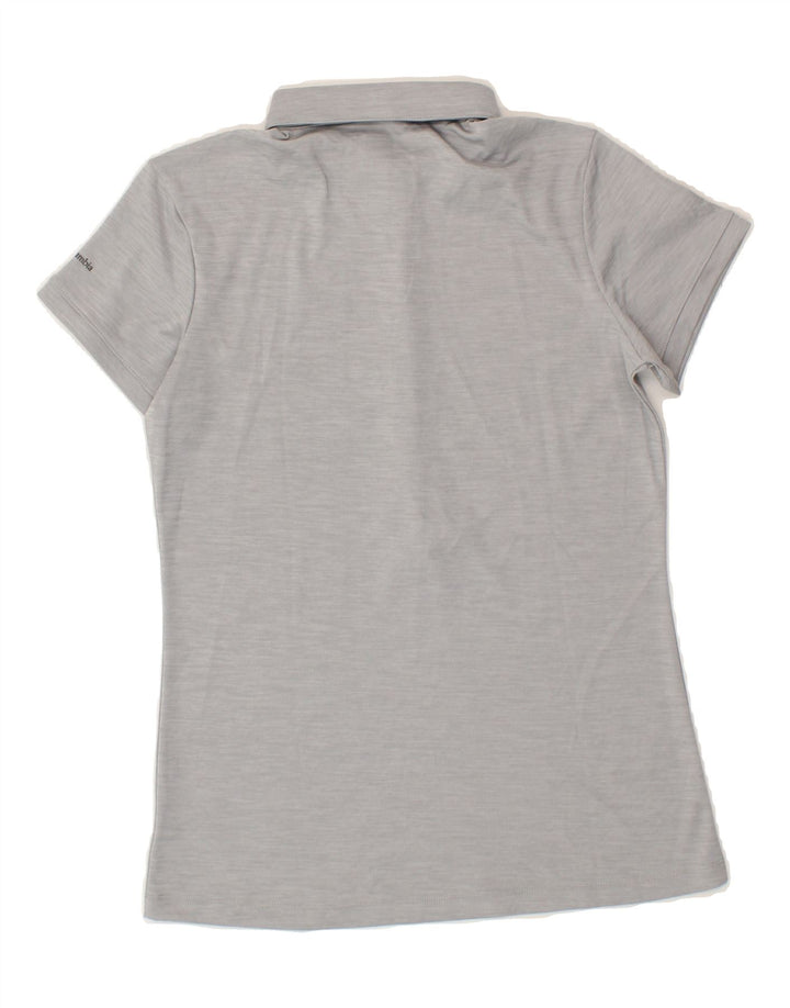 COLUMBIA Womens Polo Shirt UK 10 Small Grey Vintage Columbia and Second-Hand Columbia from Messina Hembry 