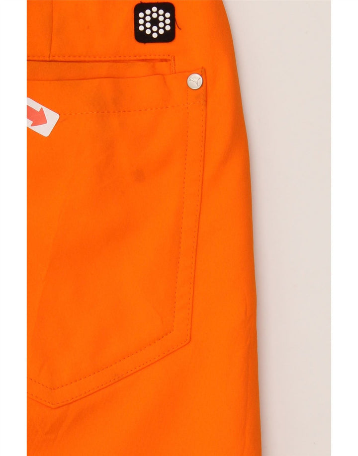 PUMA Mens Straight Casual Trousers W28 L32 Orange Polyester Vintage Puma and Second-Hand Puma from Messina Hembry 