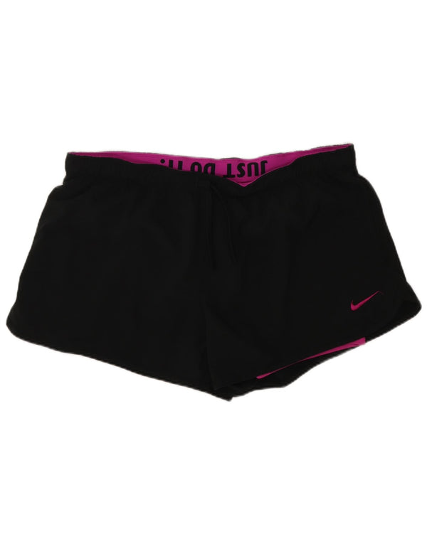 Nike Womens Dri Fit Sport Shorts UK 18 XL Black Polyester