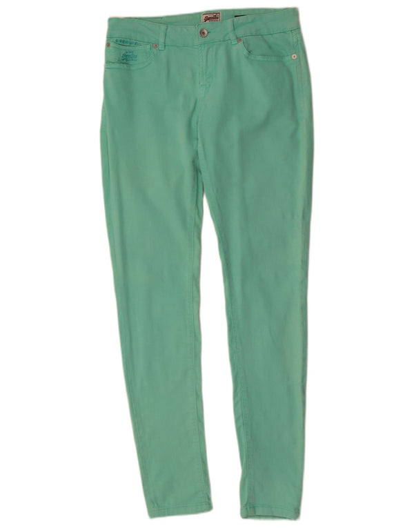 Calça casual super skinny feminina Superdry W30 L32 verde