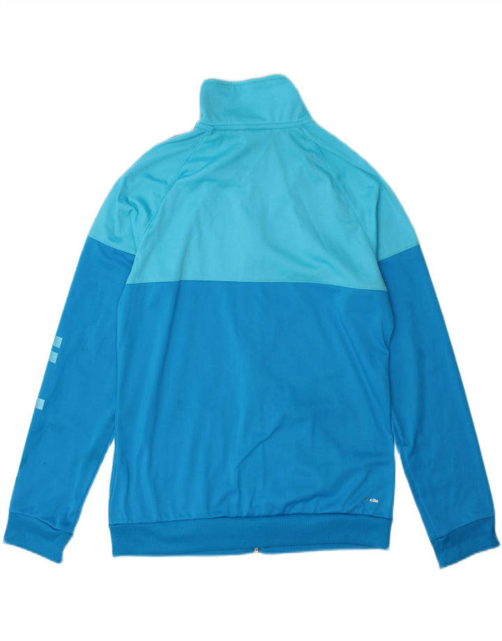 Giacca da ginnastica Adidas Climalite da donna UK 12/14 Blu medio