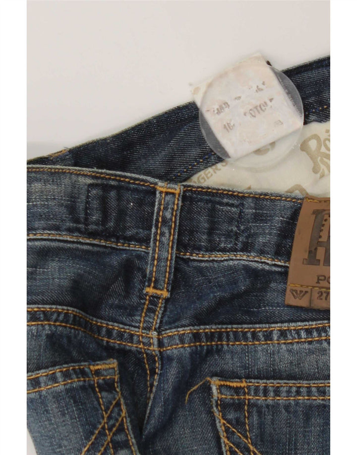 Roy Rogers Womens Slim Jeans W27 L32 Blue Cotton