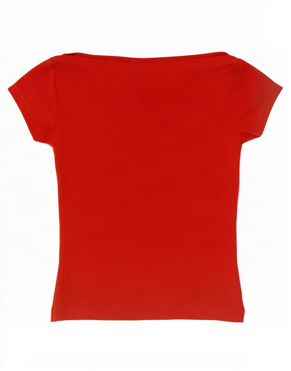 Zara Girls T-Shirt Top 11-12 Years Red Cotton
